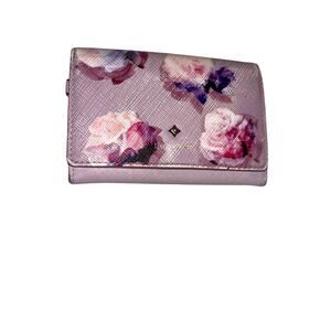Luria 4C Pink Leather Card/Coin Wallet